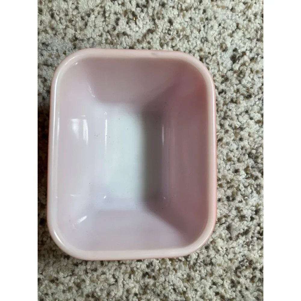 Red Pyrex 501 B Refrigerator Vintage Dish No Lid